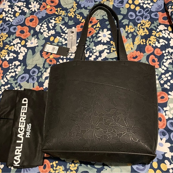 Karl Lagerfeld Black Chantelle Tote NWT, Never used - Picture 8 of 12